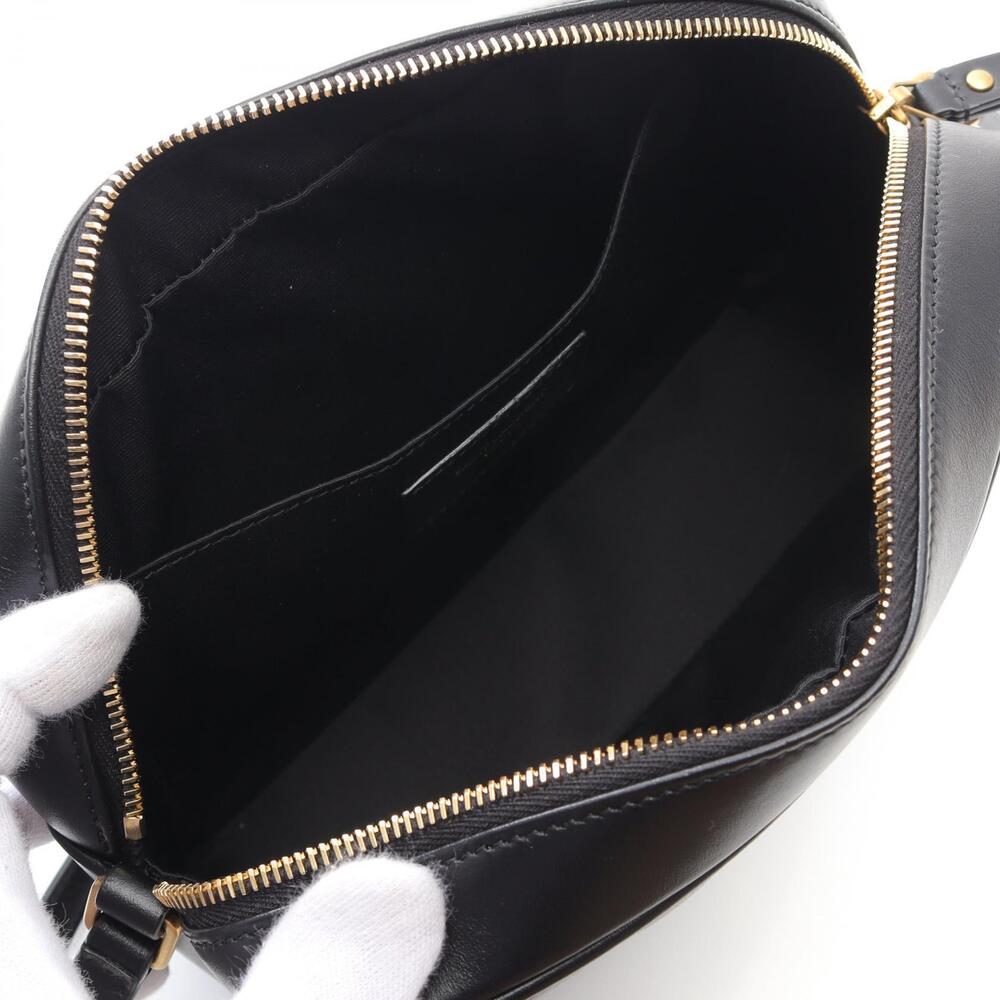 Saint Laurent LOU Monogram Camera Bag Shoulder Leather Black - Picture 3 of 6
